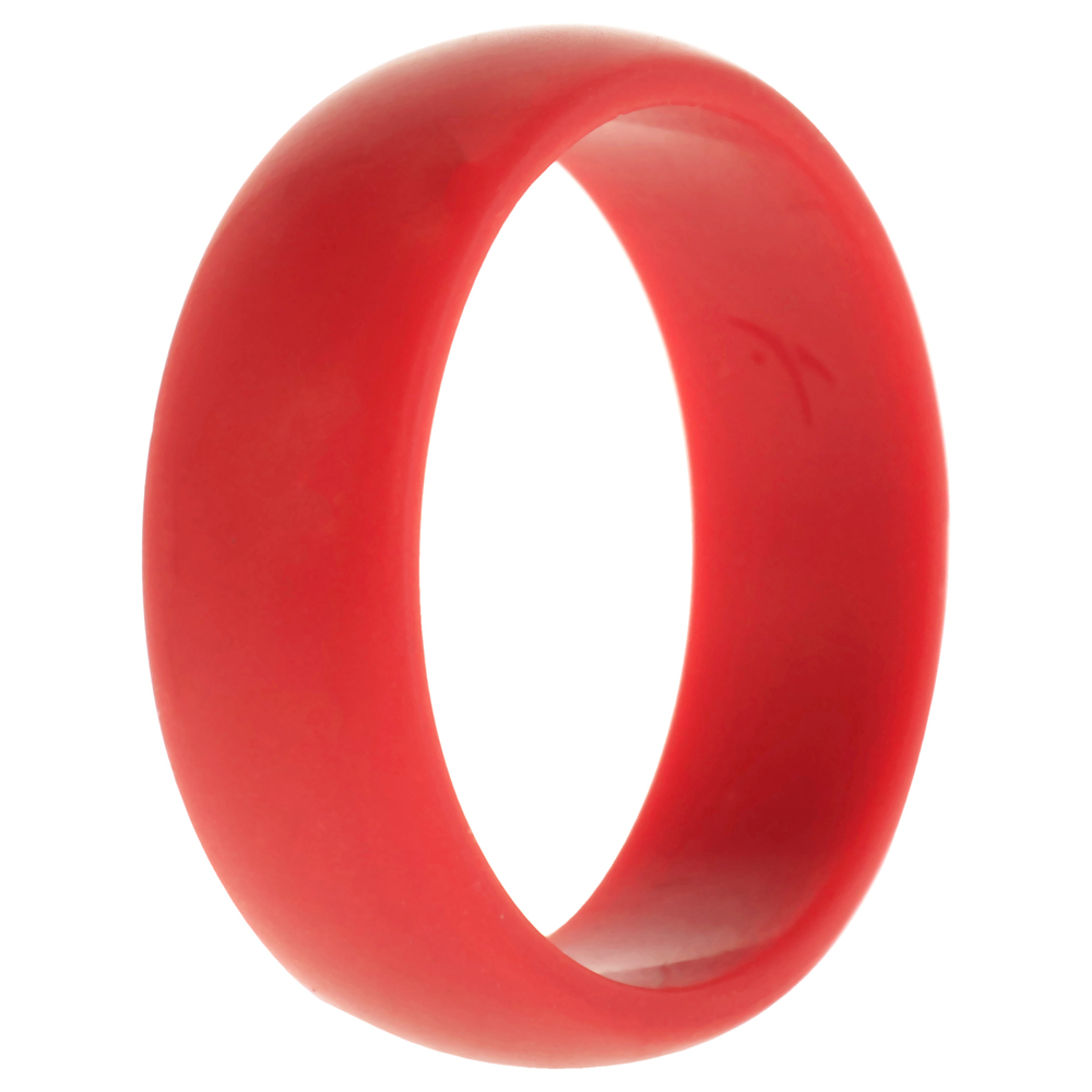 Silicone Wedding Ring - Red by ROQ for Men - 15 mm Ring